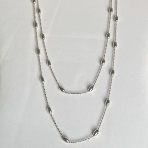 Silpada Bella Oval Bead Silver Necklace